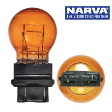 Narva 47556 - 12V 27W Amber W2.5 X 16D PY27W Wedge Globes (Box of 10)
